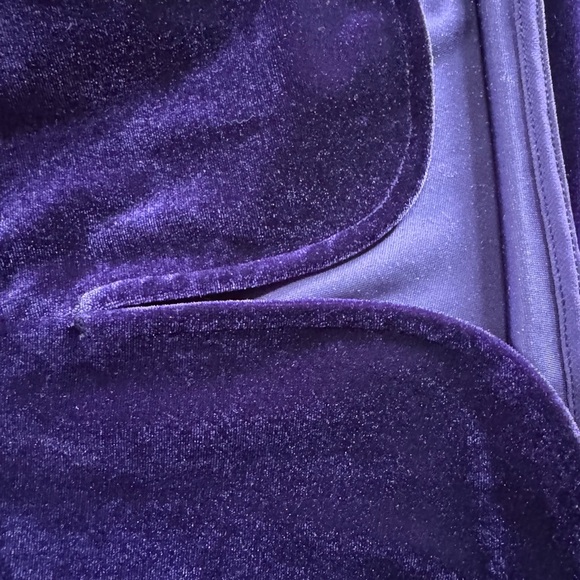 Lauren Ralph Lauren Purple Velvet Tunic Top Size XL - Picture 11 of 11